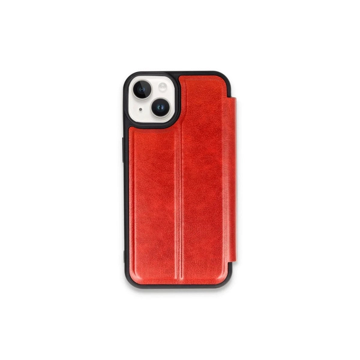 Mey İthalat® iPhone 15 Kılıf Flip Cover - Kırmızı