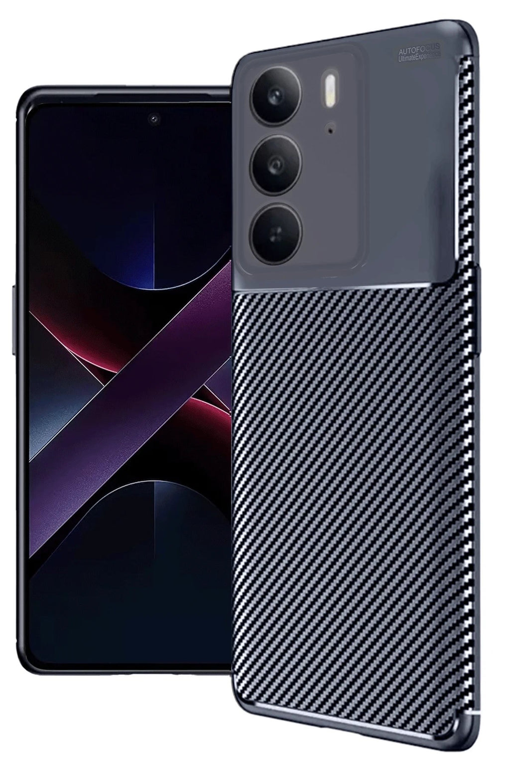 Mey İthalat® Realme C75 4G Auto Focus Karbon Kapak - Lacivert