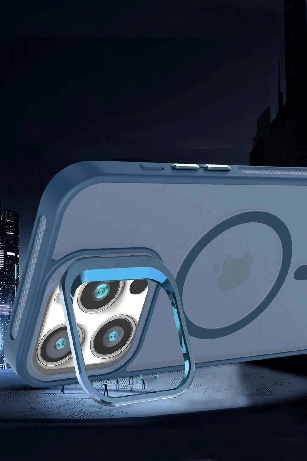 Mey İthalat® iPhone 16 Flet Lens Magsafe Kapak - Siyah