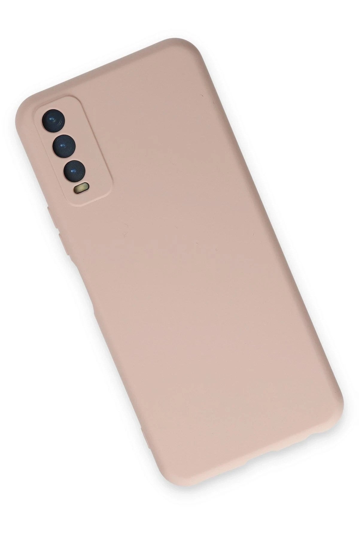Mey İthalat® Vivo Y11S Kılıf Nano içi Kadife Silikon - Pudra