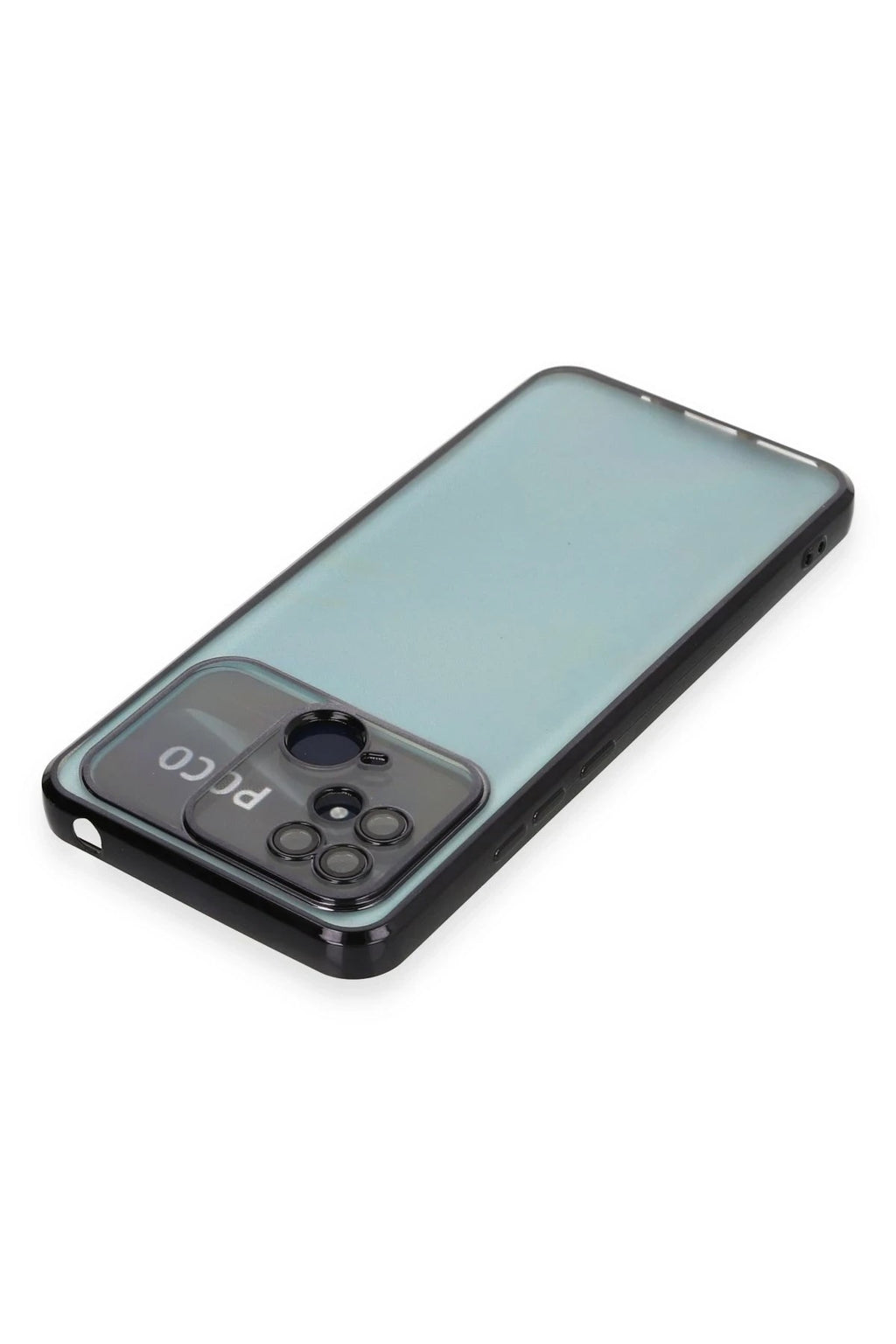 Mey İthalat® Redmi 10C Kılıf Lensli Silikon - Siyah