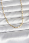Mey İthalat® CM 14K Gold Renk Ataç Zincir Model 60 cm Kadın Kolye
