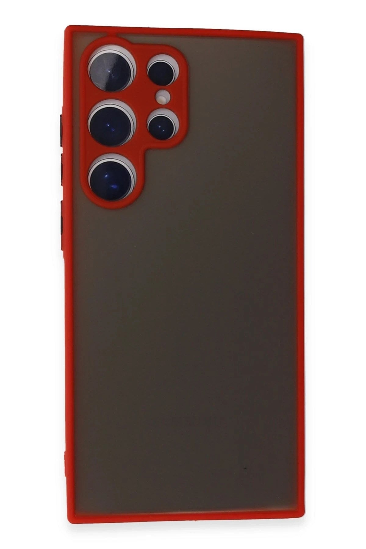 Mey İthalat® Samsung Galaxy S24 Ultra Kılıf Montreal Silikon Kapak - Kırmızı