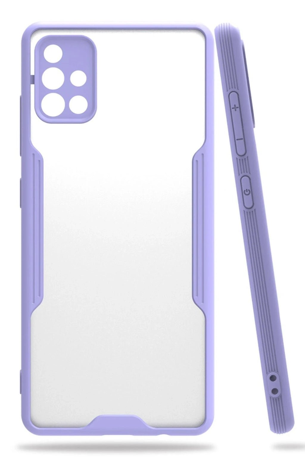 Mey İthalat® Samsung Galaxy A71 Kılıf Platin Silikon - Lila