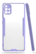 Mey İthalat® Samsung Galaxy A71 Kılıf Platin Silikon - Lila