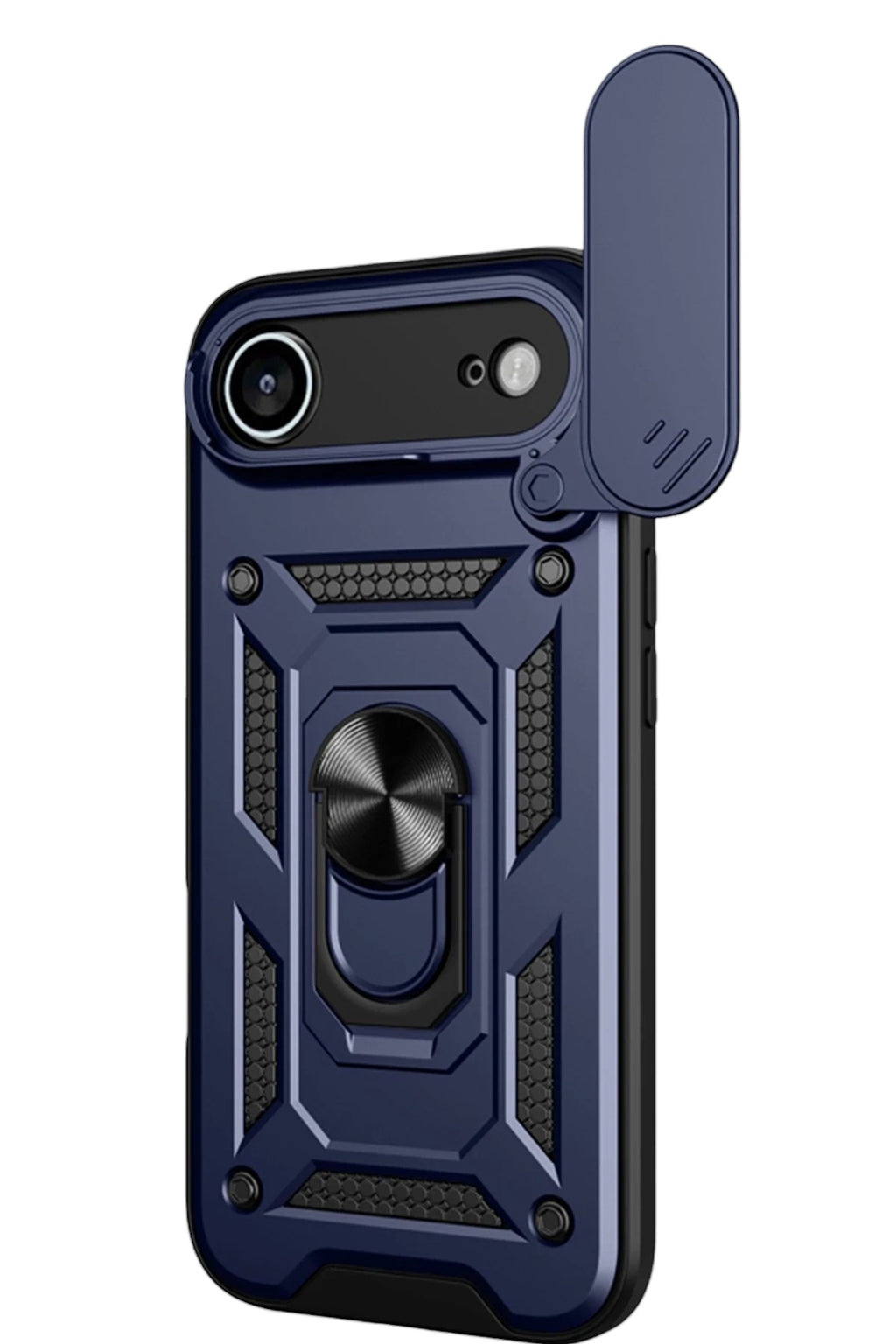 Mey İthalat® iPhone 17 Air Pars Lens Yüzüklü Silikon - Lacivert