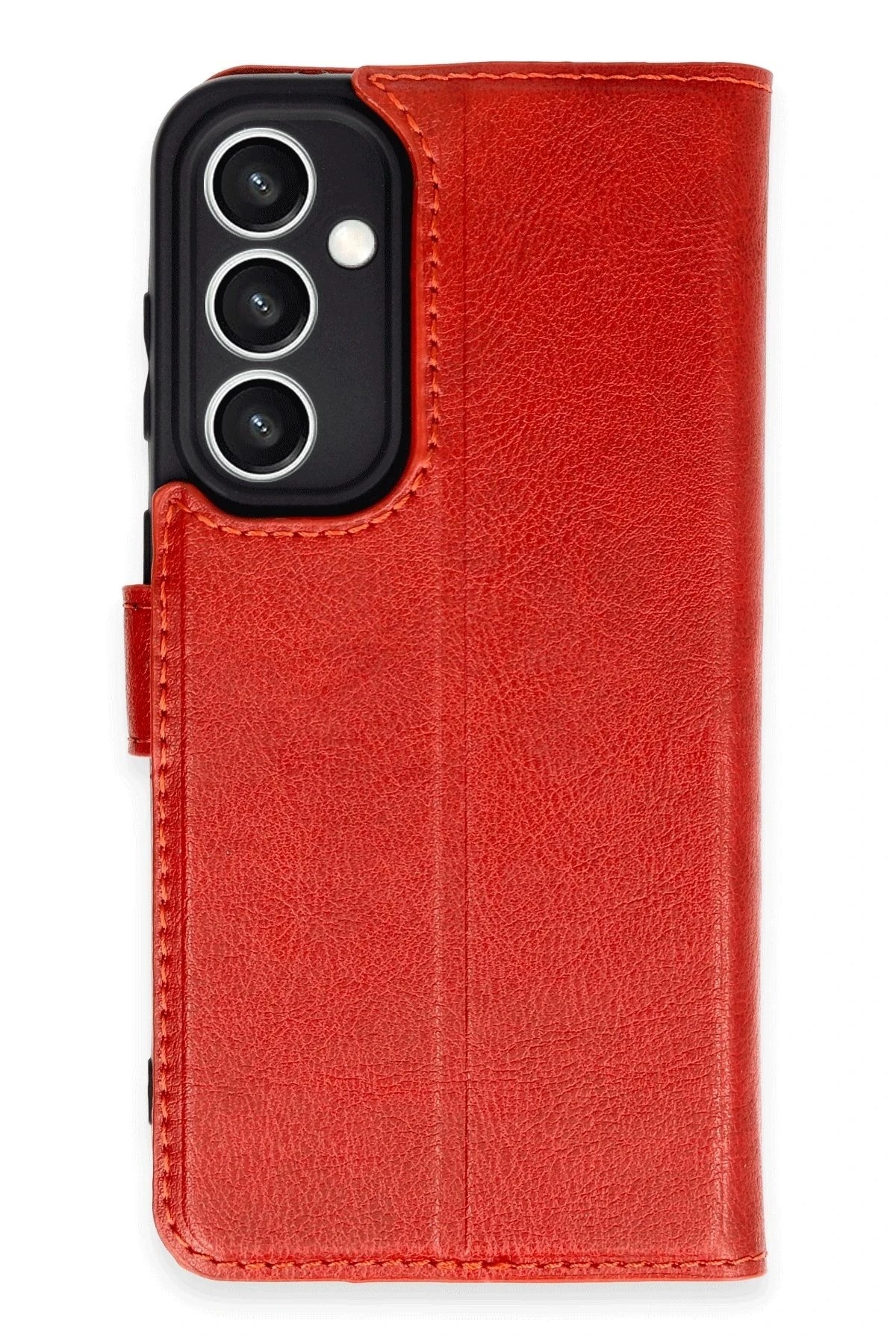 Mey İthalat® Samsung Galaxy S23 FE Kılıf Trend S Plus Kapaklı Kılıf - Kırmızı