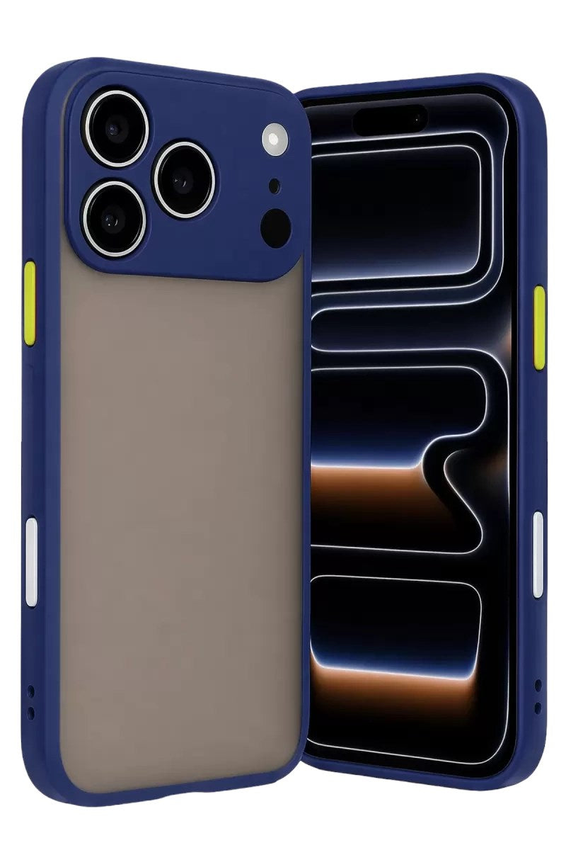 Mey İthalat® iPhone 17 Pro Max Kılıf Montreal Silikon Kapak - Lacivert