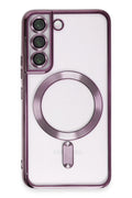 Mey İthalat® Samsung Galaxy S22 Kılıf Kross Magneticsafe Kapak - Mor