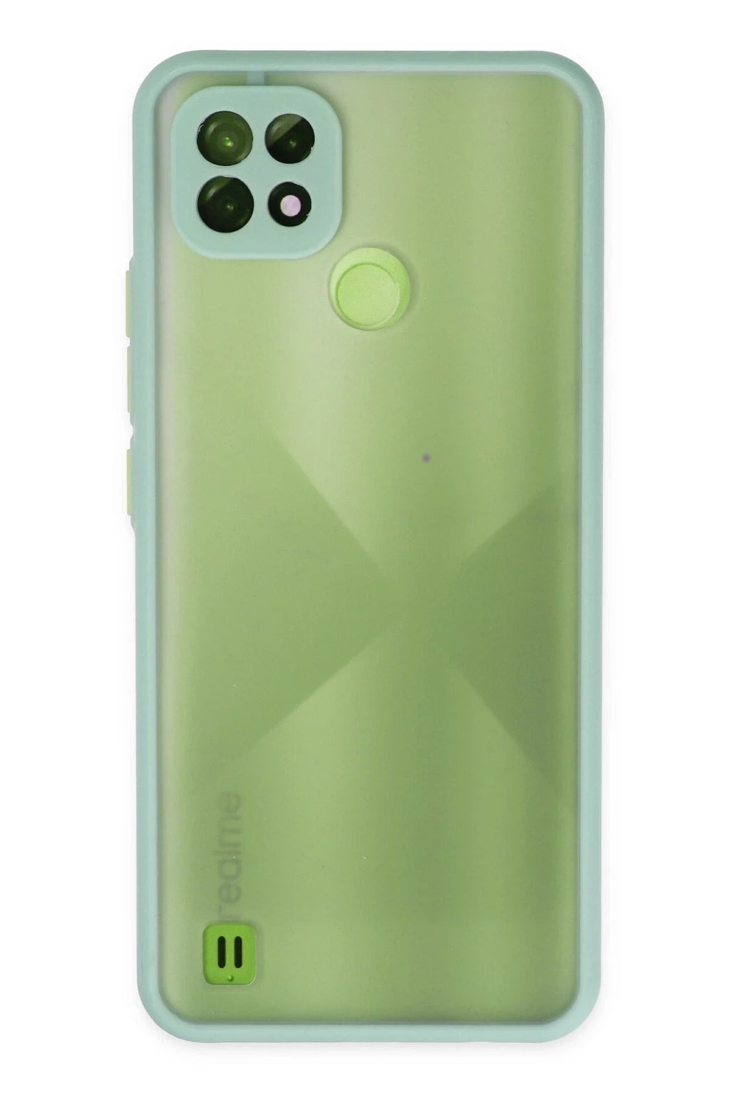 Mey İthalat® Realme C21 Kılıf Montreal Silikon Kapak - Turkuaz