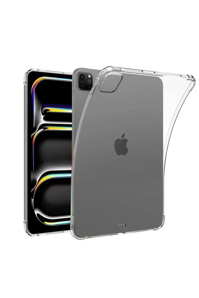 Mey İthalat® iPad Pro 11 (2024) Kılıf Anti Shock Tablet Silikon - Şeffaf