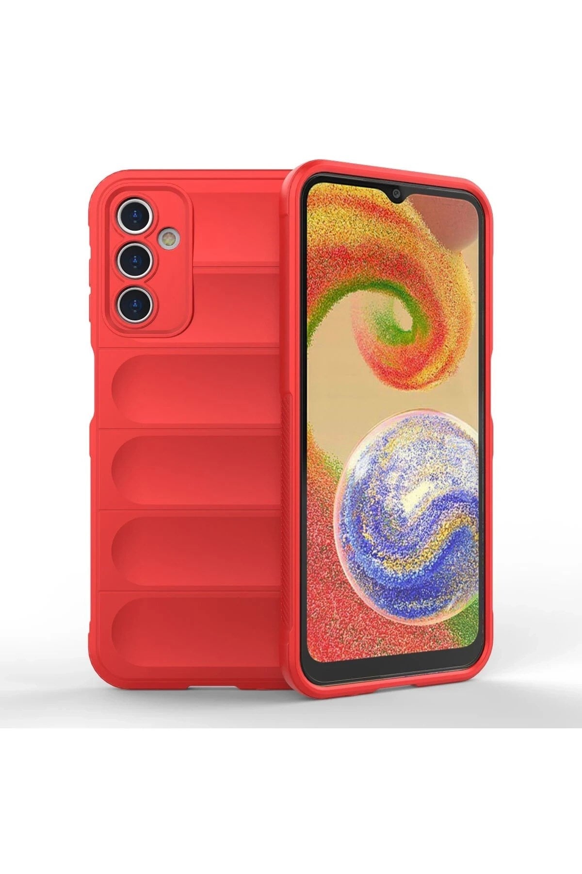 Mey İthalat® Samsung Galaxy A14 4G Kılıf Optimum Silikon - Kırmızı