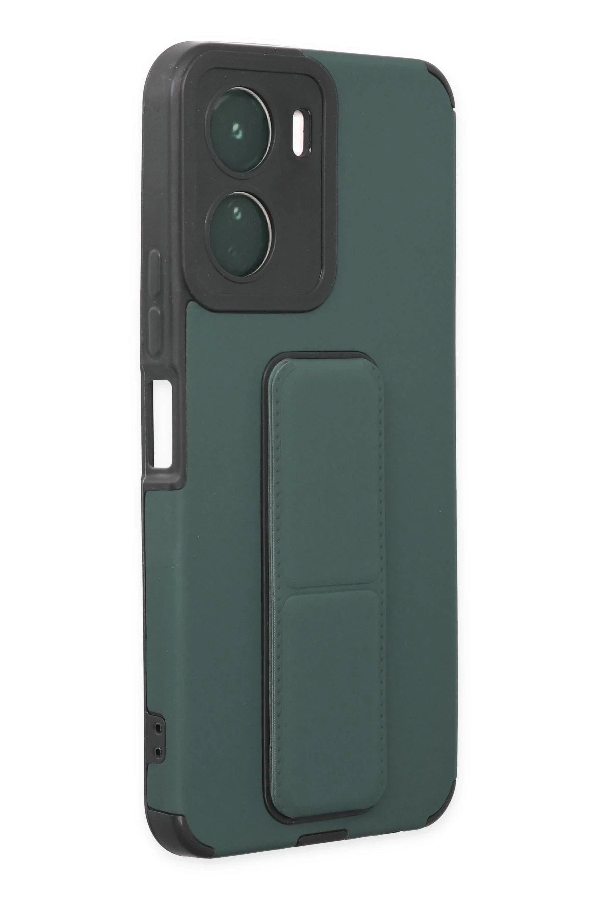 Mey İthalat® Vivo Y16 Kılıf Mega Standlı Silikon - Yeşil