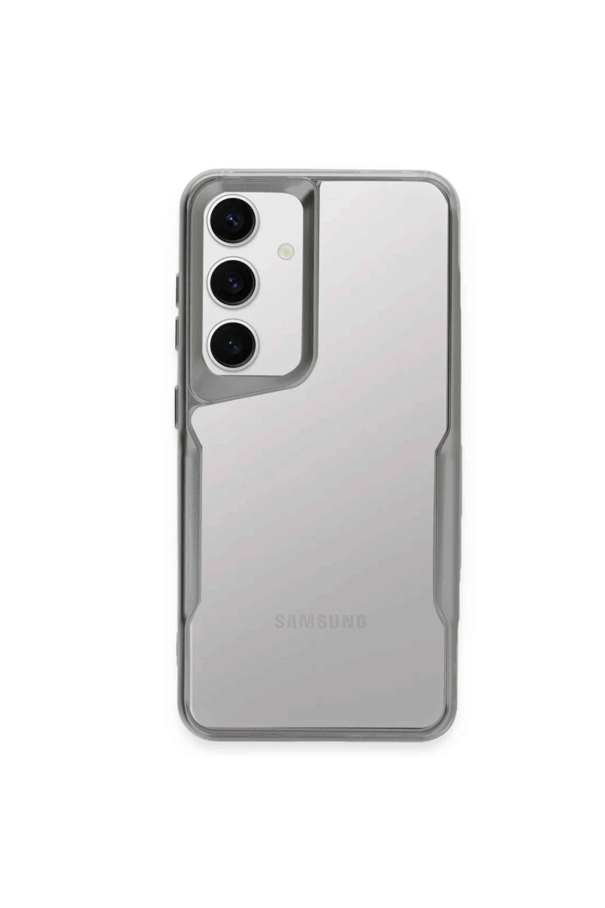 Mey İthalat® Samsung Galaxy A35 5G Kılıf Boyi Silikon Kapak - Gümüş