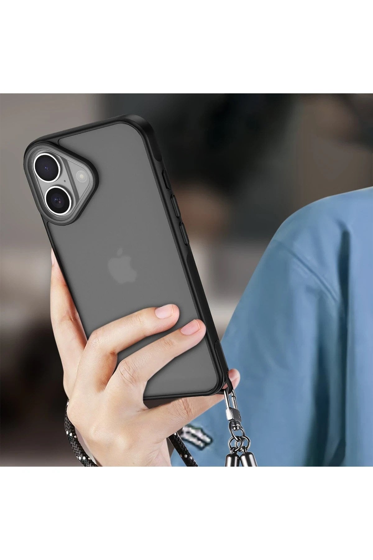 Mey İthalat® iPhone 16 Kılıf Elegant Kapak - Siyah