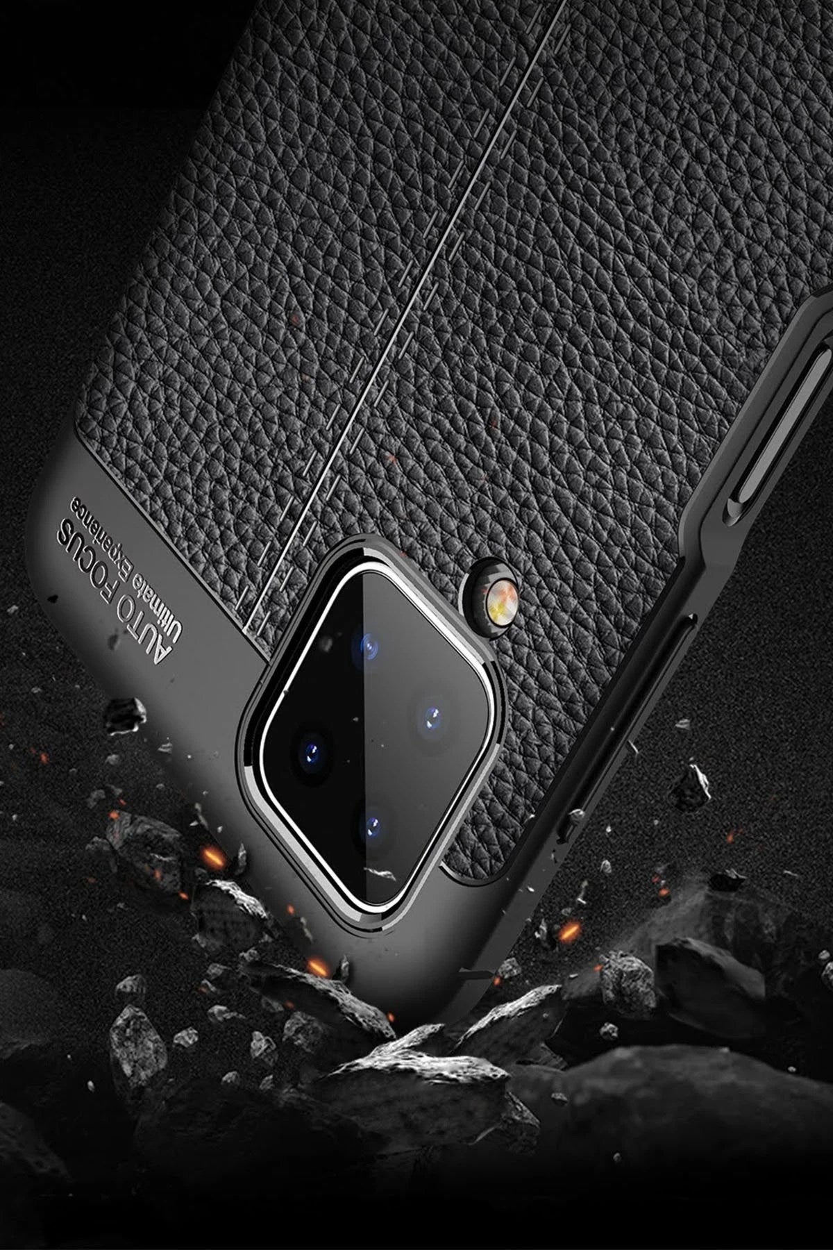 Mey İthalat® Samsung Galaxy A12 Kılıf Auto Focus Kapak - Kırmızı