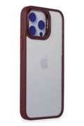 Mey İthalat® iPhone 14 Pro Kılıf Roblox Lens Standlı Kapak - Bordo