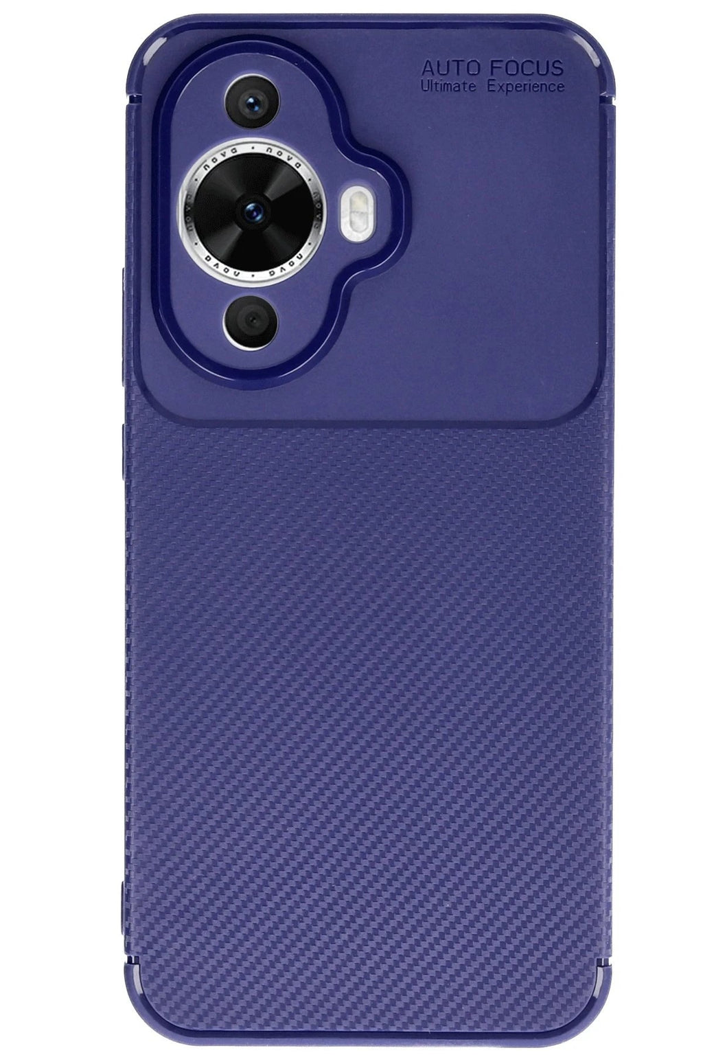 Mey İthalat® Huawei Nova 12S Kılıf Auto Focus Karbon Kapak - Lacivert