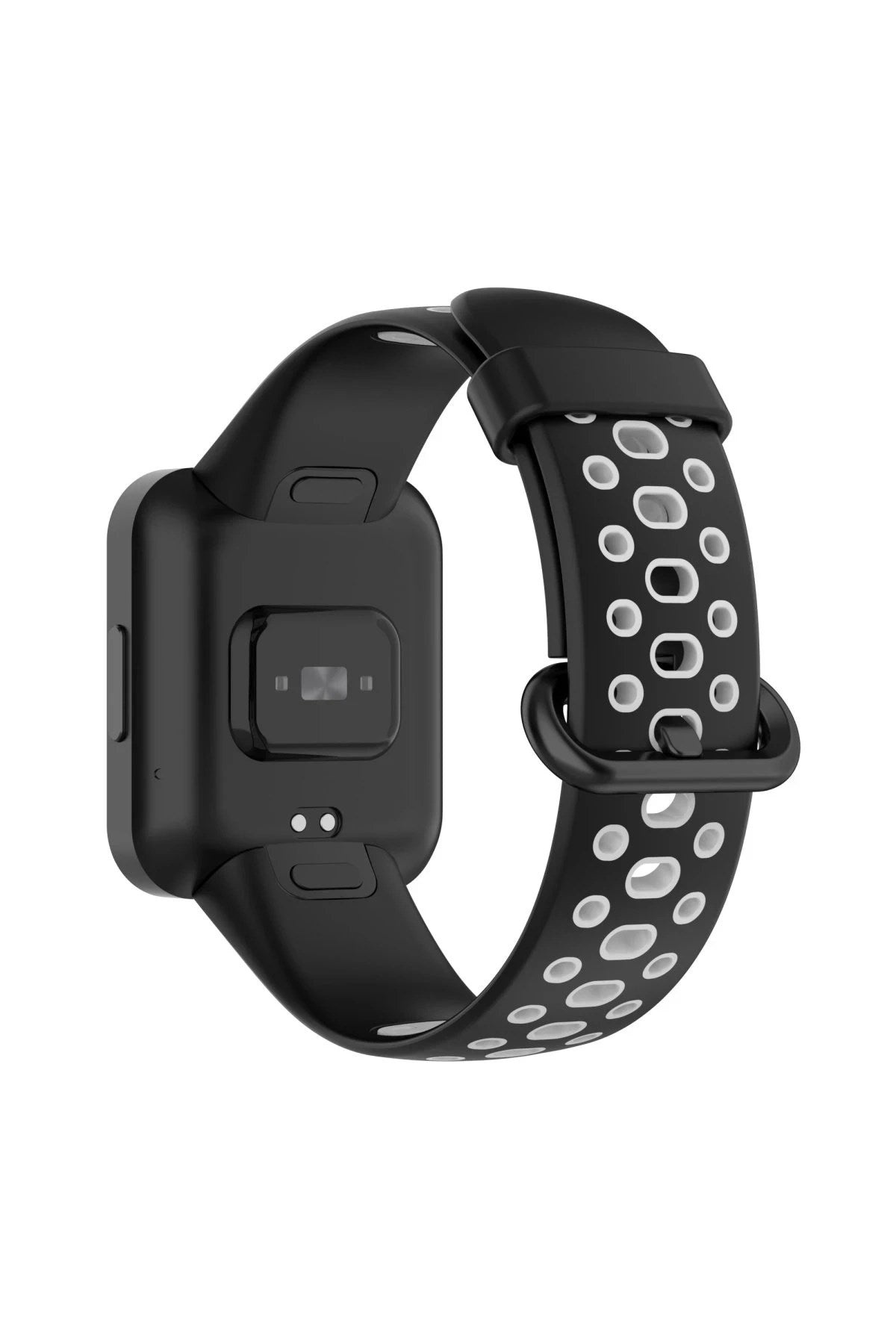 Mey İthalat® Redmi Watch 2 Spor Delikli Kordon - Siyah-Gri