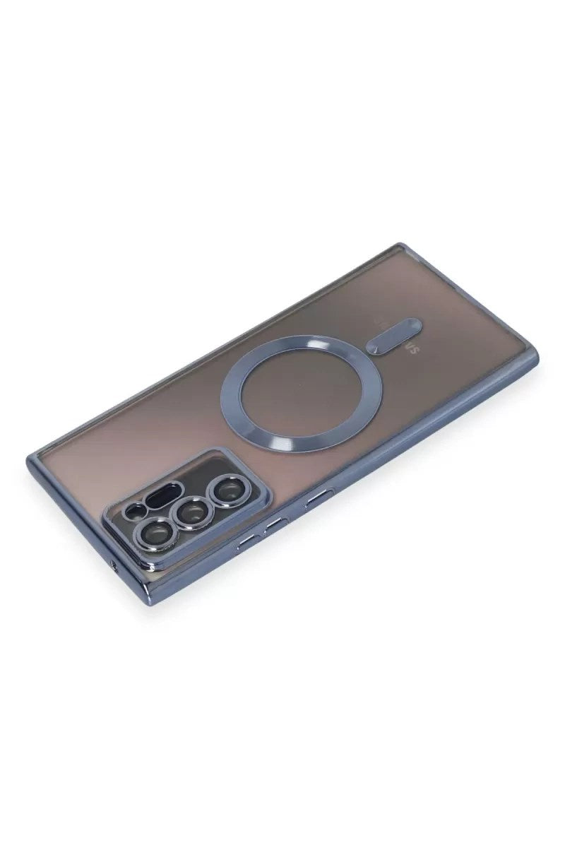 Mey İthalat® Samsung Galaxy Note 20 Ultra Kılıf Kross Magneticsafe Kapak - Sierra Blue