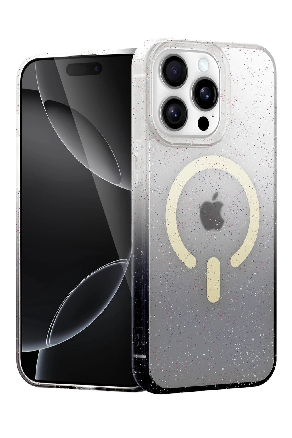 Mey İthalat® iPhone 15 Pro Pummel Shiny Magsafe Kapak - Siyah