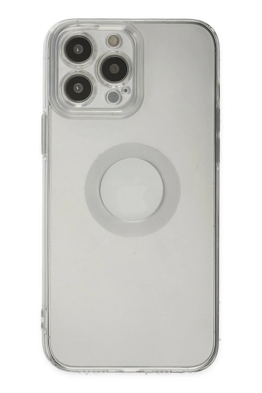 Mey İthalat® iPhone 13 Pro Max Kılıf Santa Lens Silikon - Şeffaf