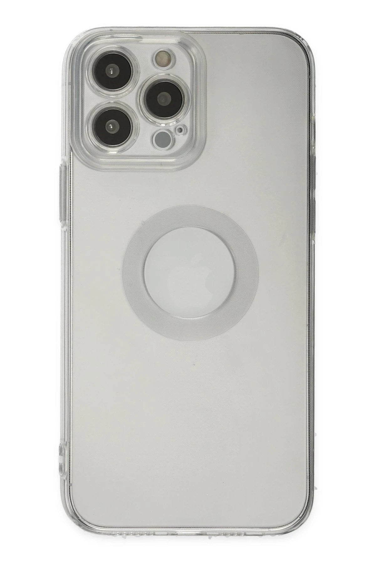 Mey İthalat® iPhone 13 Pro Max Kılıf Santa Lens Silikon - Şeffaf