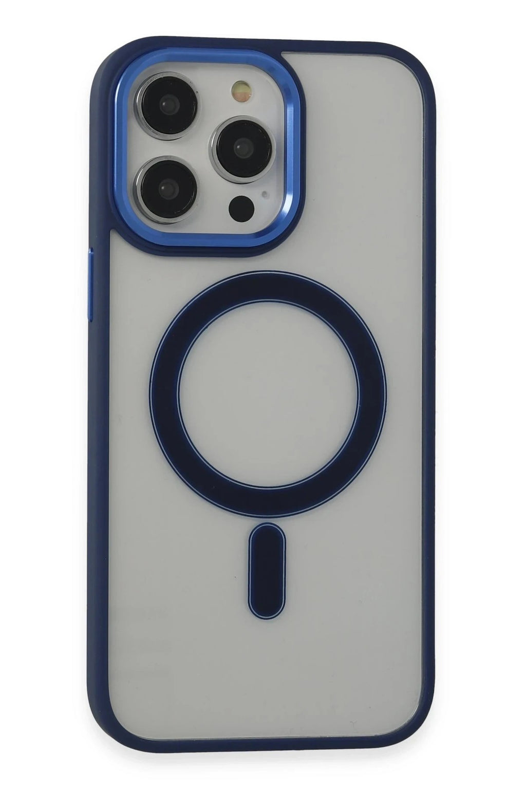Mey İthalat® iPhone 15 Pro Max Kılıf Room Magneticsafe Silikon - Lacivert