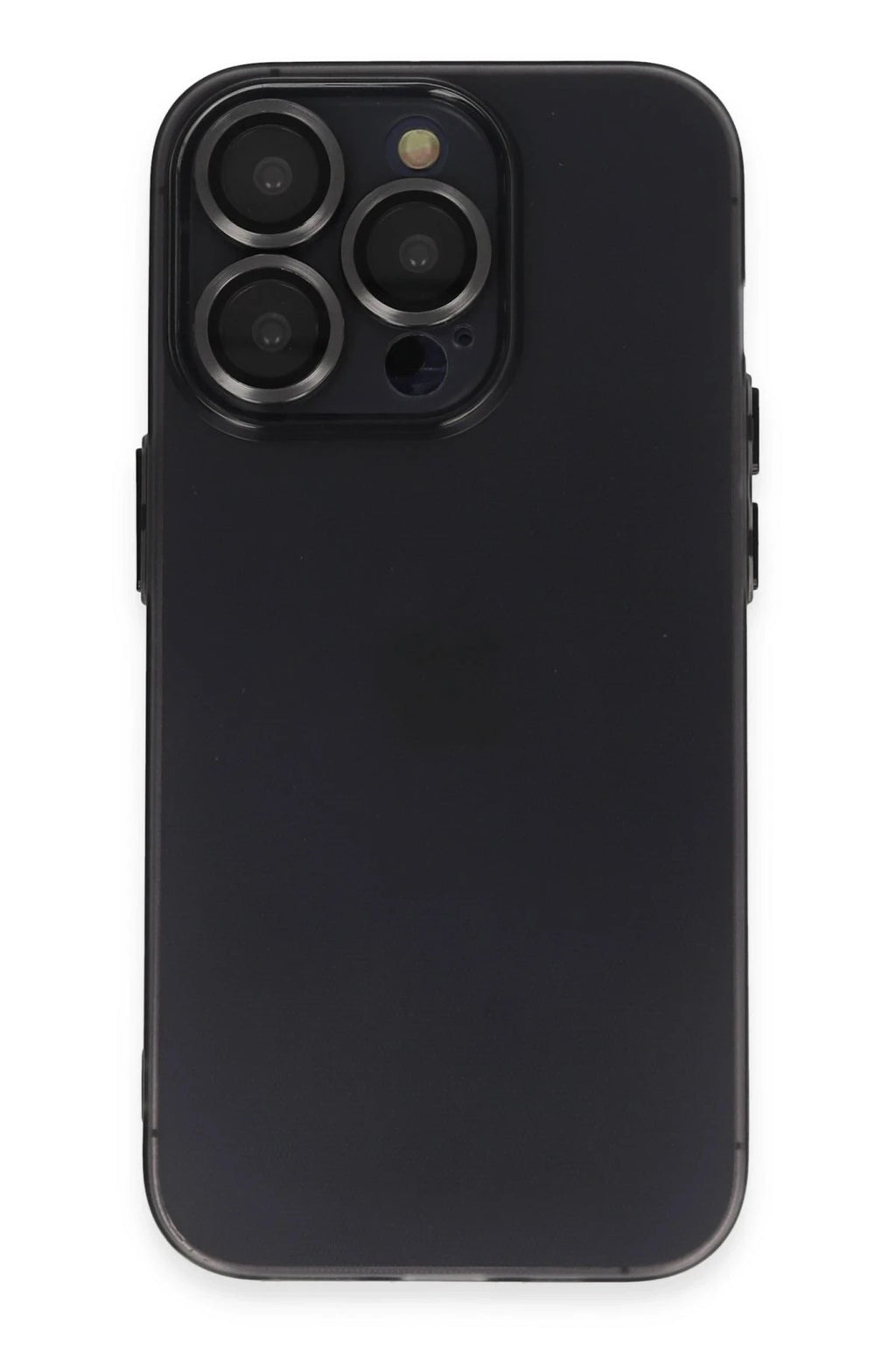 Mey İthalat® iPhone 13 Pro Kılıf Luko Lens Silikon - Siyah