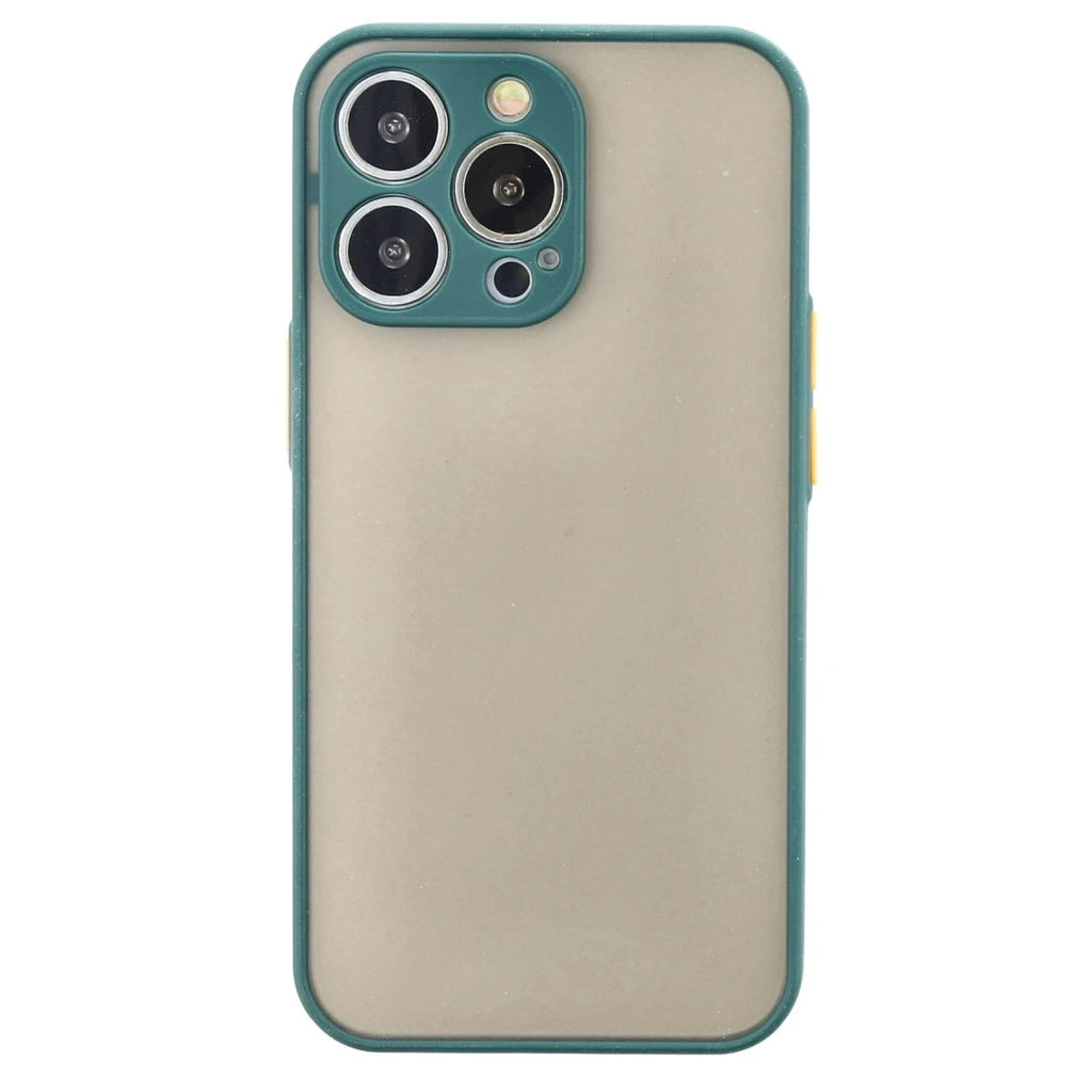 Mey İthalat® iPhone 13 Pro Kılıf Montreal Silikon Kapak - Yeşil