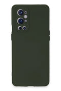 Mey İthalat® One Plus 9 Pro Kılıf Nano içi Kadife Silikon - Koyu Yeşil