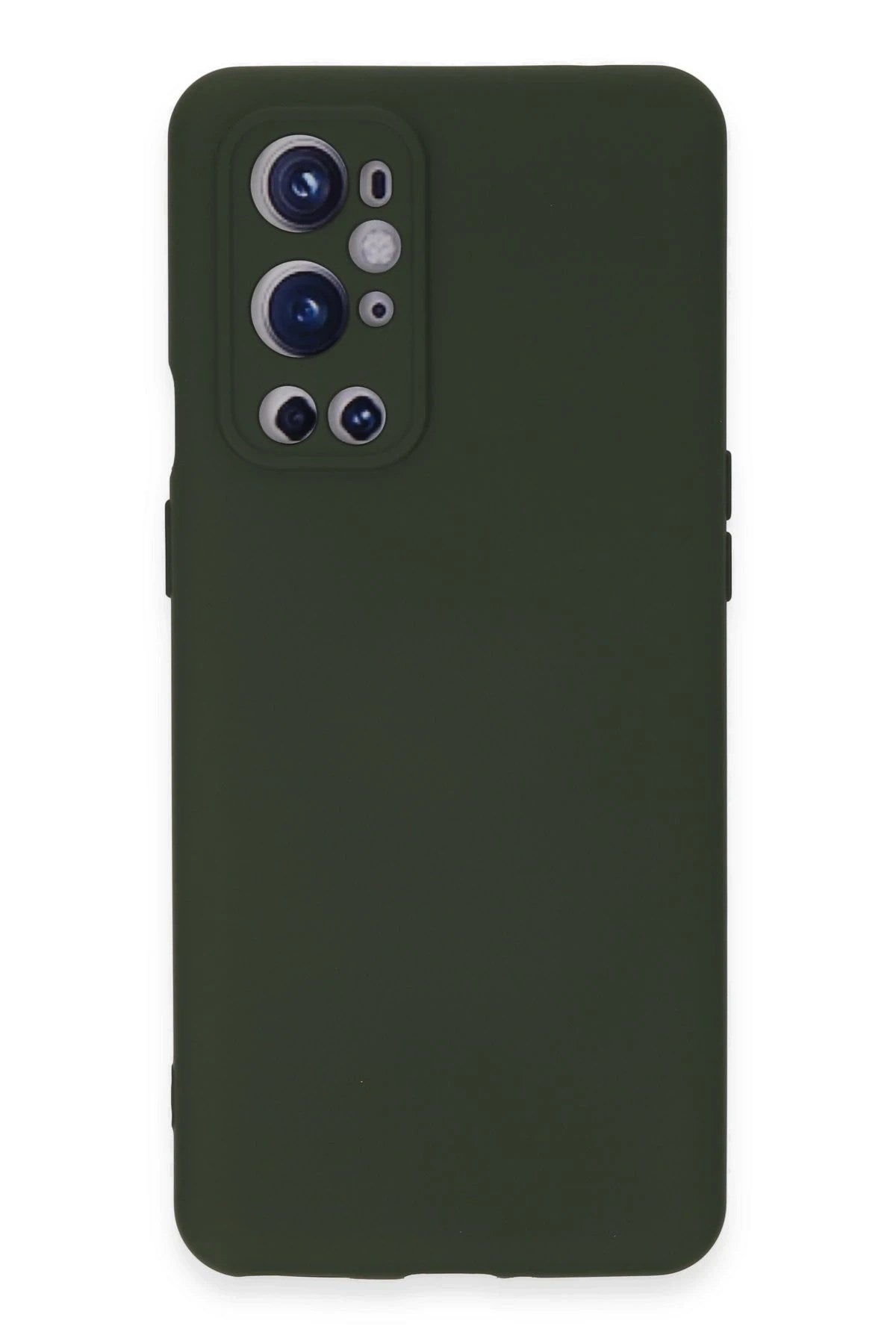 Mey İthalat® One Plus 9 Pro Kılıf Nano içi Kadife Silikon - Koyu Yeşil