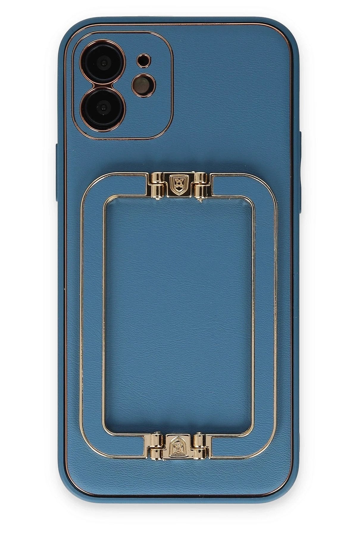 Mey İthalat® iPhone 12 Kılıf Coco Elit Kapak - Mavi