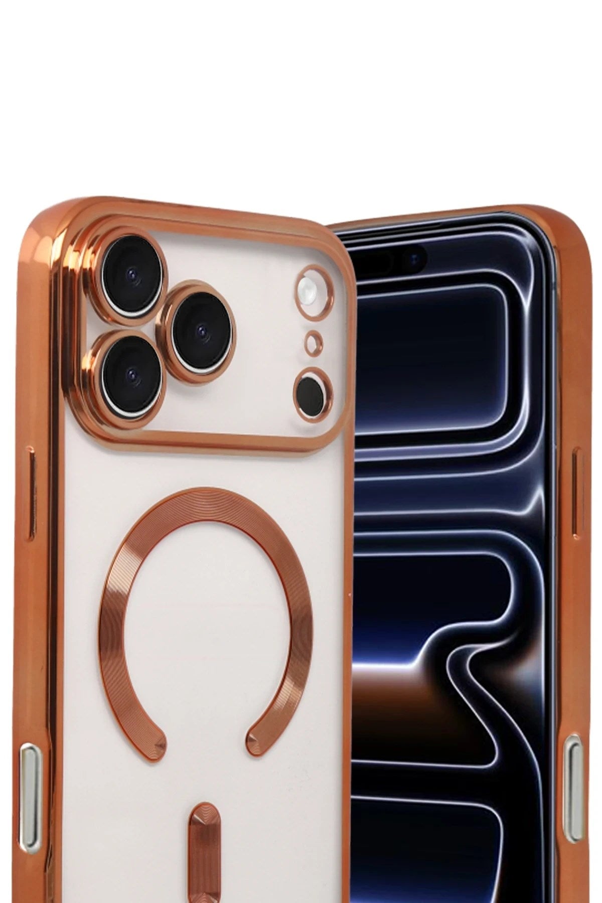 Mey İthalat® iPhone 17 Pro Max Kross Magneticsafe Kapak - Turuncu