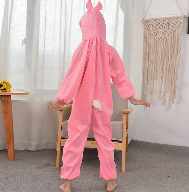 Mey İthalat® Çocuk Tavşan Kostümü Pembe Renk 2-3 Yaş 80 cm