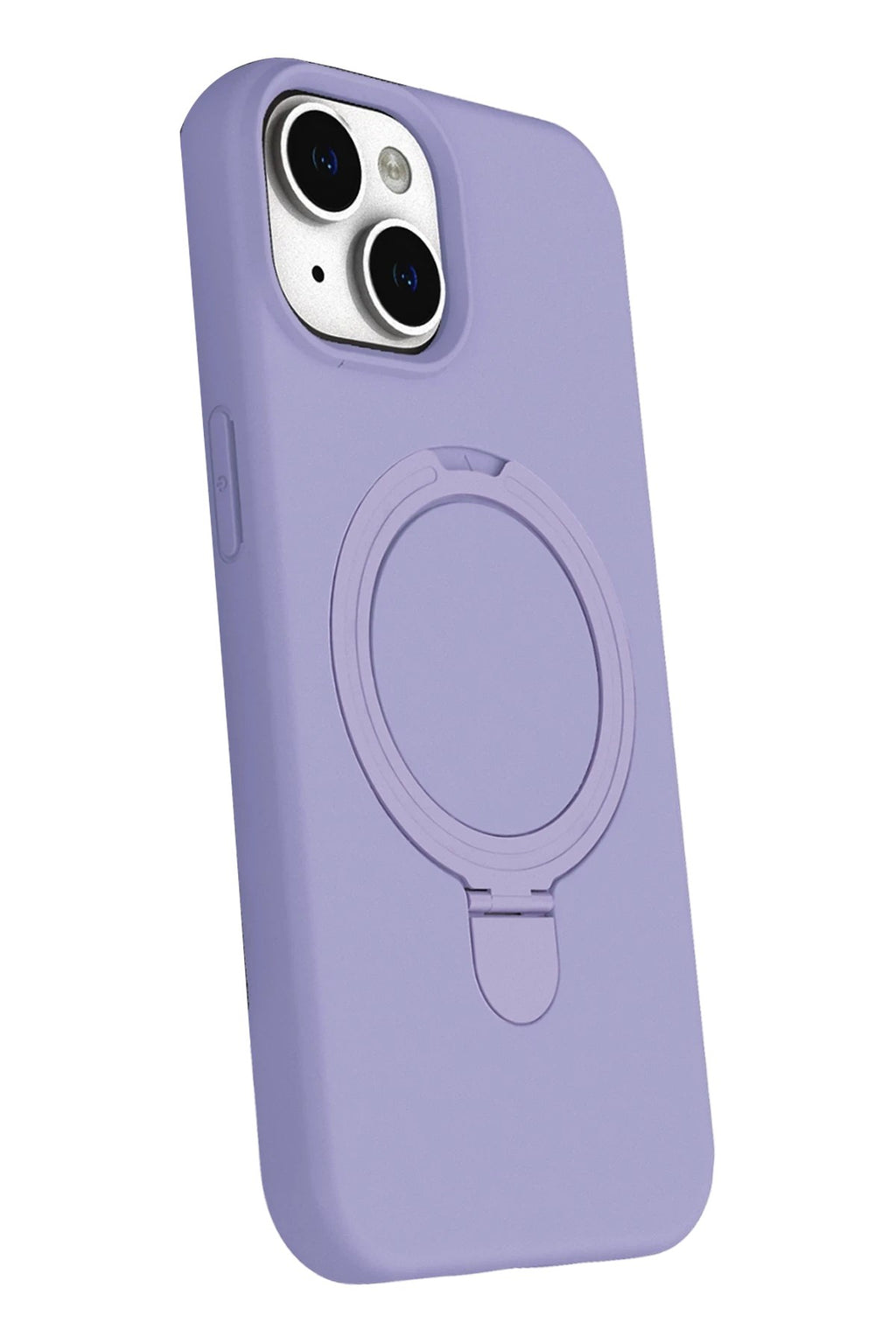 Mey İthalat® iPhone 15 Plus Regal Magsafe Standlı Kapak - Lila