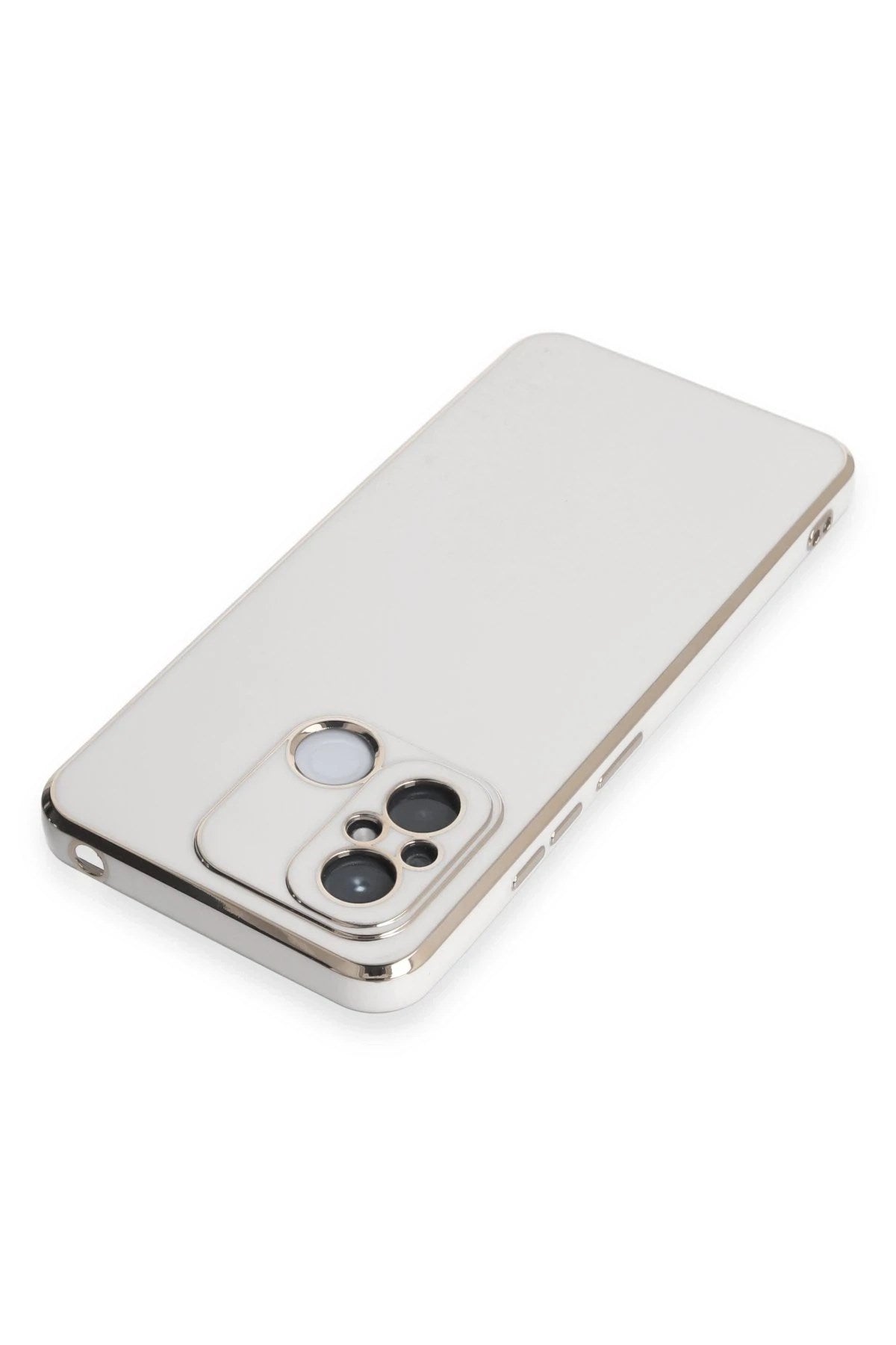 Mey İthalat® Redmi 12C Kılıf Volet Silikon - Beyaz