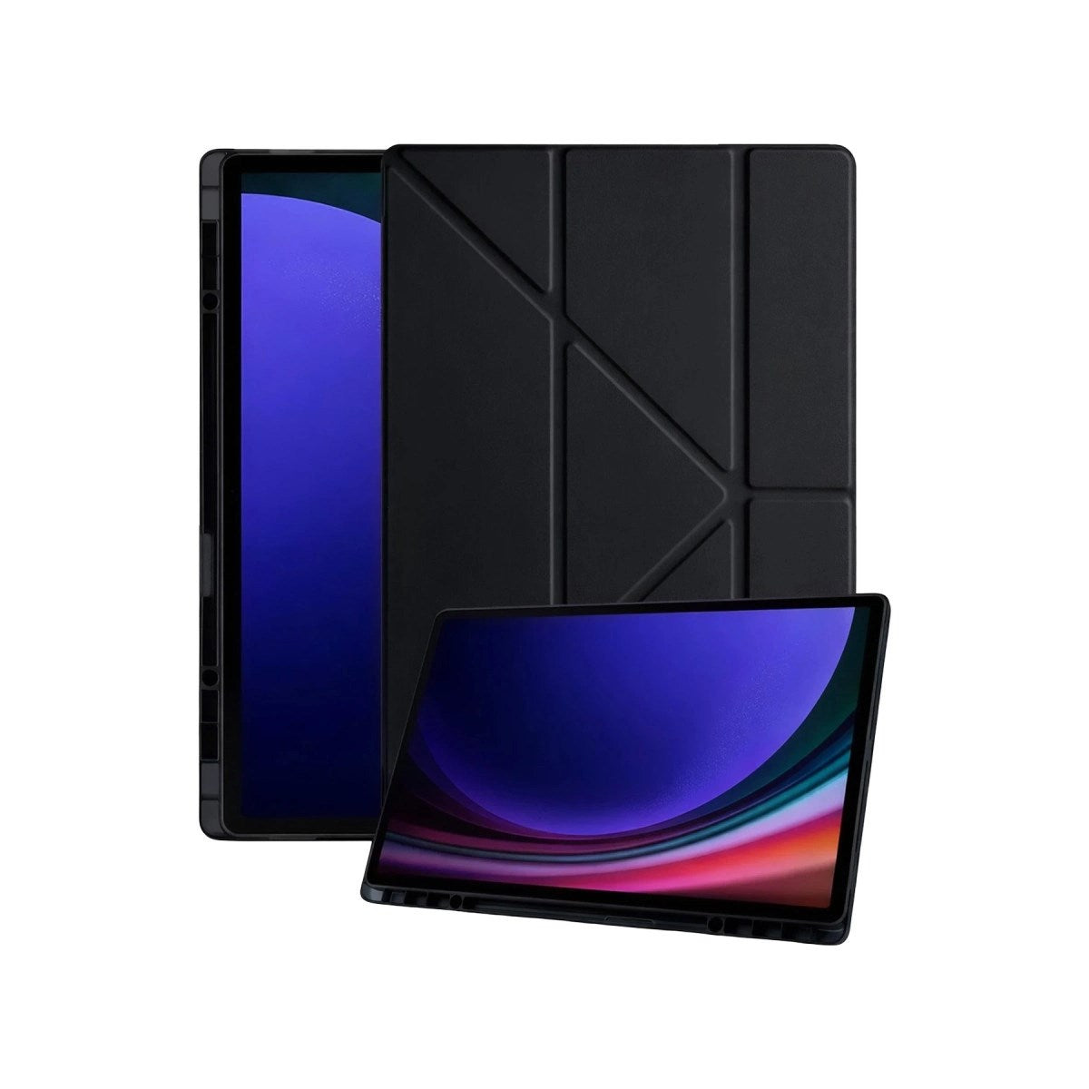 Mey İthalat® Samsung Galaxy X730 Tab S11 Kalemlikli Mars Tablet Kılıfı - Siyah