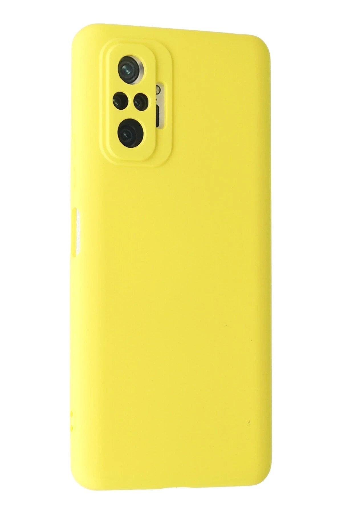 Mey İthalat® Redmi Note 10 Pro Kılıf Nano içi Kadife Silikon - Sarı