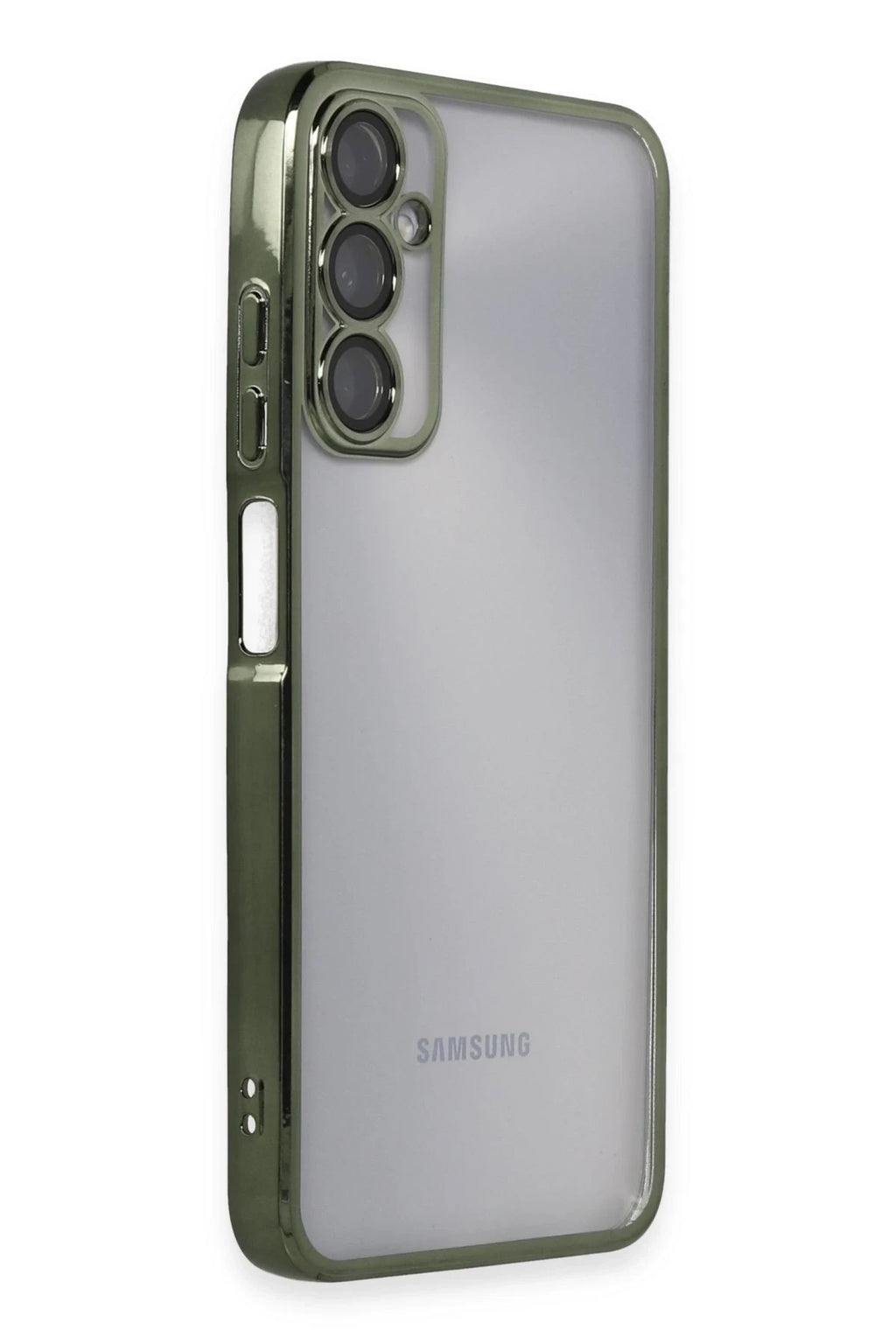 Mey İthalat® Samsung Galaxy A05S Kılıf Lensli Silikon - Yeşil