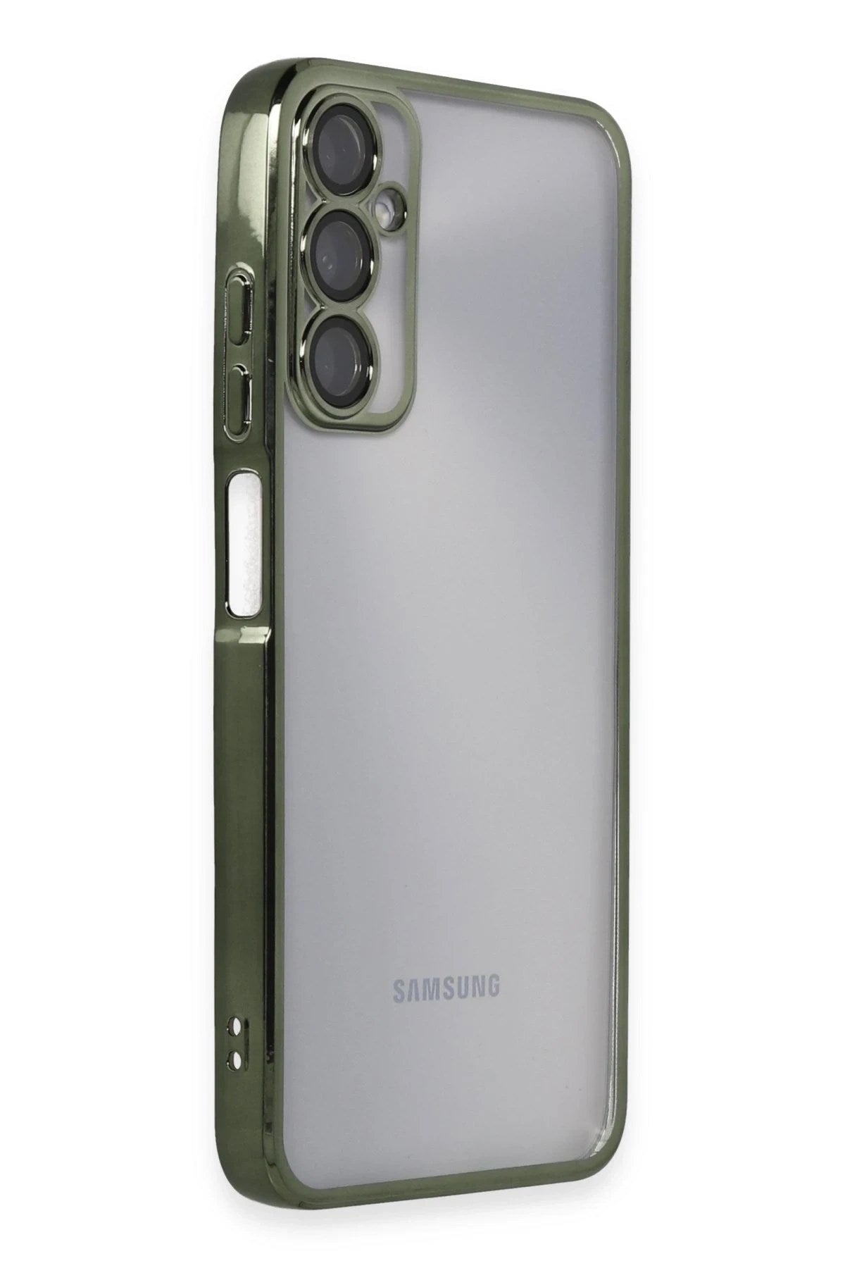 Mey İthalat® Samsung Galaxy A05S Kılıf Lensli Silikon - Yeşil