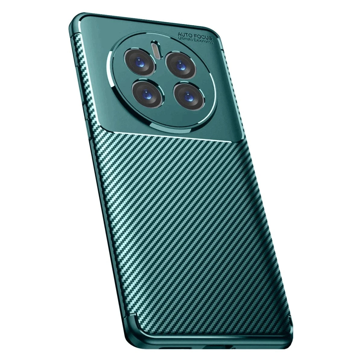 Mey İthalat® Realme 12 Pro Plus Kılıf Auto Focus Karbon Kapak - Koyu Yeşil