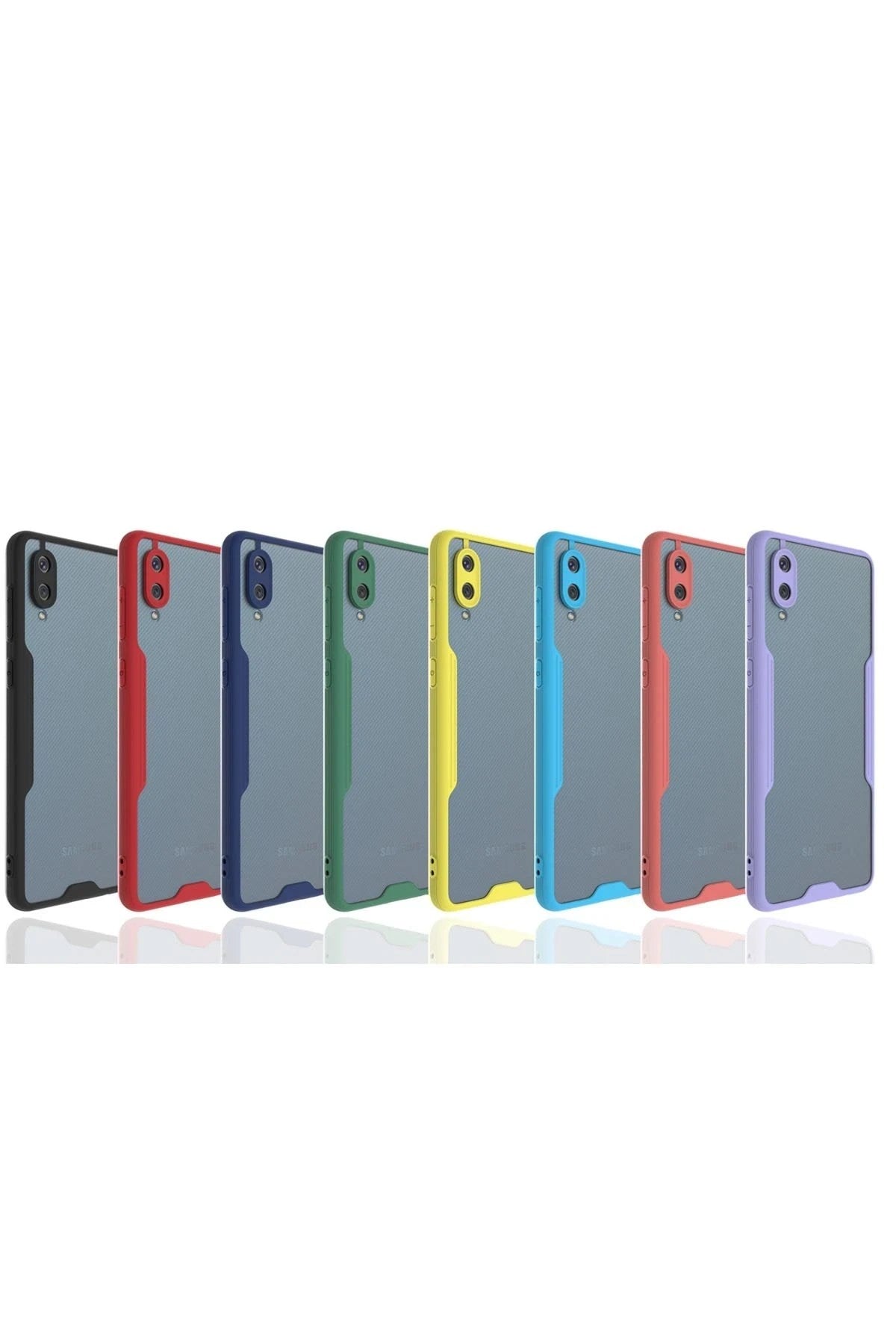 Mey İthalat® Samsung Galaxy A02 Kılıf Platin Silikon - Sarı