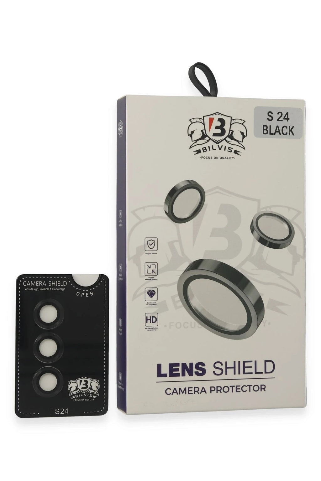 Mey İthalat® Samsung Galaxy S24 Bilvis Titan Kamera Lens - Siyah