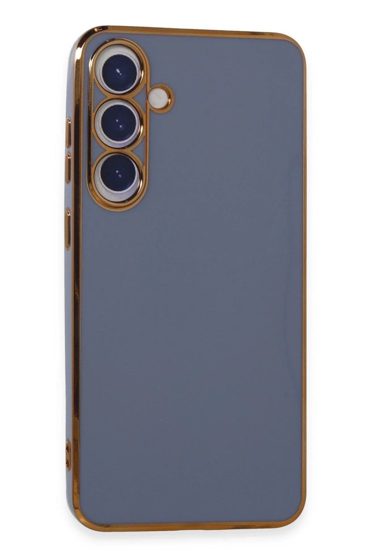Mey İthalat® Samsung Galaxy S24 Plus Kılıf Volet Silikon - Mavi