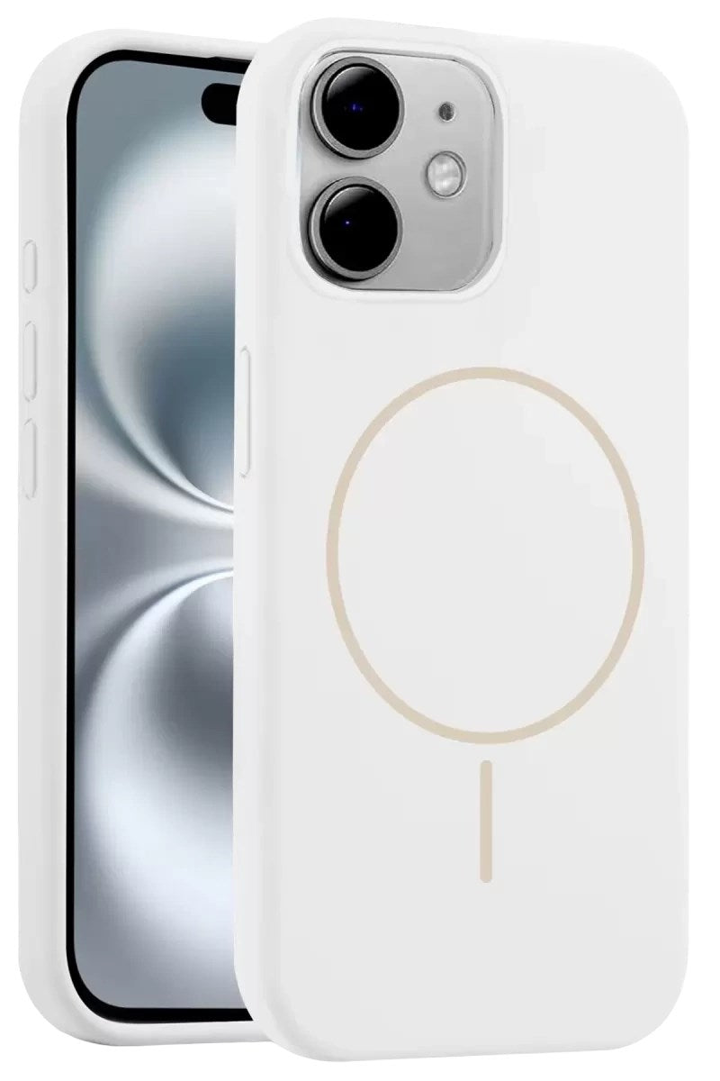 Mey İthalat® iPhone 11 Kılıf Jully Magsafe Kapak - Beyaz