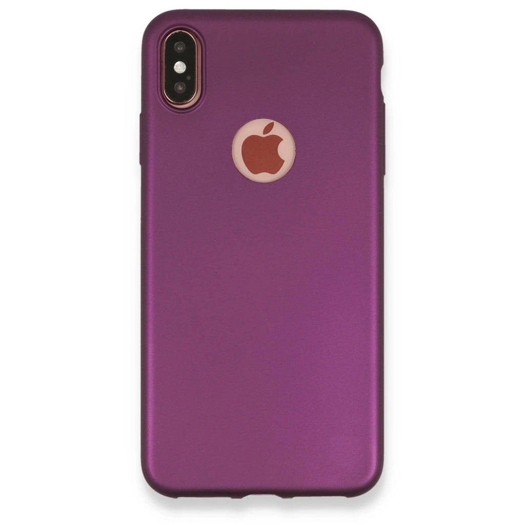 Mey İthalat® iPhone XS Max Kılıf First Silikon - Mürdüm