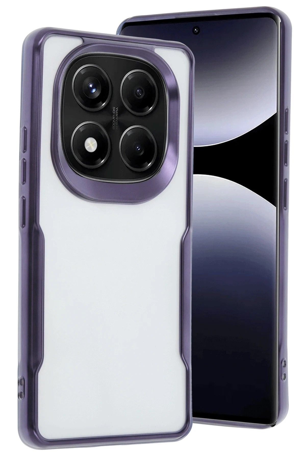 Mey İthalat® Redmi Note 14 Pro Plus Kılıf Boyi Silikon Kapak - Derin Mor