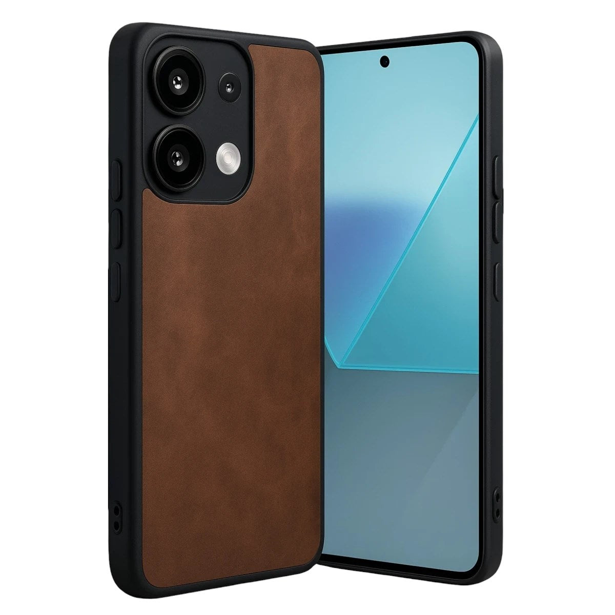 Mey İthalat® Redmi Note 13 Pro 5G Kılıf Aras Deri Kapak - Taba