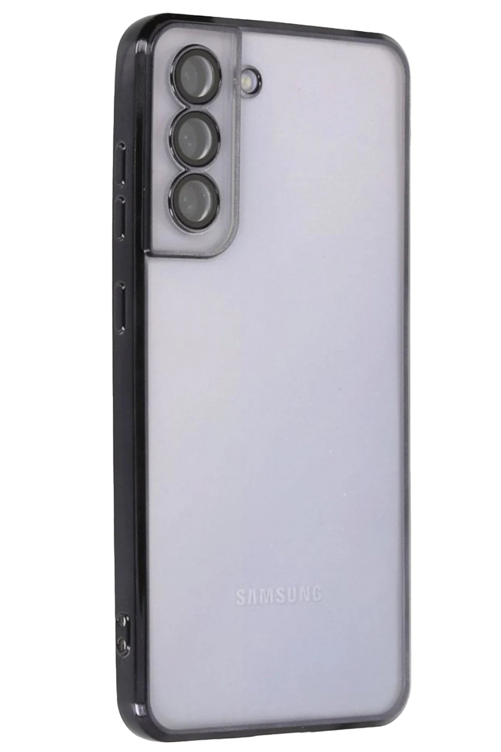 Mey İthalat® Samsung Galaxy S21 FE Kılıf Lensli Silikon - Siyah